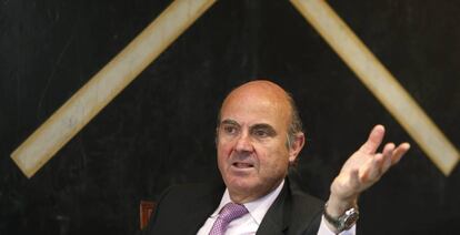 El ministro de Economía, Industria y Competitividad, Luis de Guindos.