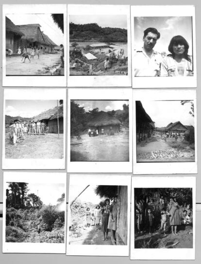 Mario Vargas Llosa durante su visita a la misíon de Santa María de Nieva 3, Condorcanqui, Amazonas, año 1964.