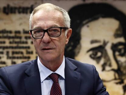 El ministro de Cultura y Deporte, José Guirao, durante su comparecencia en el Senado.