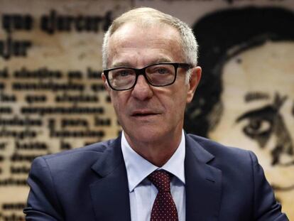 El ministro de Cultura y Deporte, José Guirao, durante su comparecencia en el Senado.