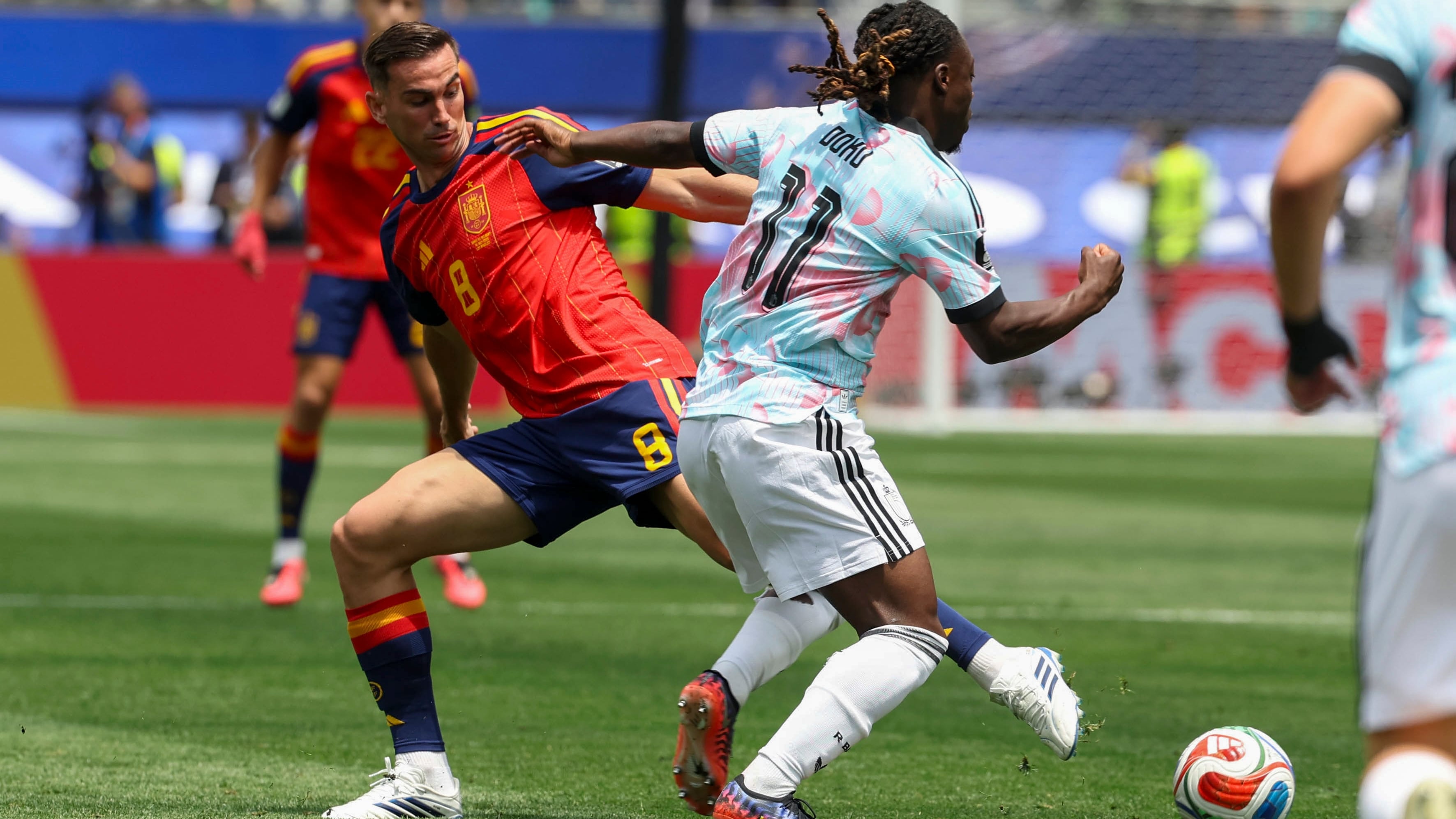 El gol de Bélgica ante España en los cuartos de final del Mundial 2026