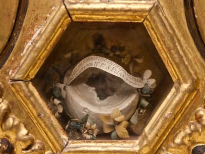 Mel&oacute;n de San El&iacute;as en una capilla del monasterio que las carmelitas descalzas en Sanl&uacute;car la Mayor (Sevilla).
 