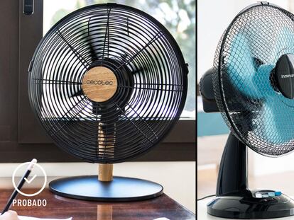 Análisis de cinco modelos de ventiladores de mesa, de tamaño compacto y silencioso, para combatir el calor.