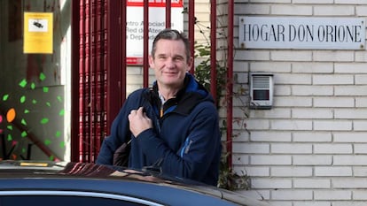 Iñaki Urdangarin arrives at Hogar Don Orione, where he has been volunteering since September.