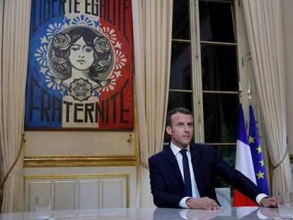 Macron, a la defensa de los símbolos europeos