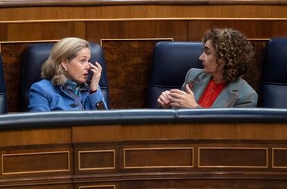 Nadia Calviño y Maria Jesús Montero