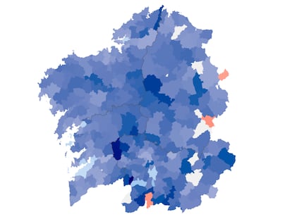 Los resultados de las elecciones en Galicia, municipio a municipio