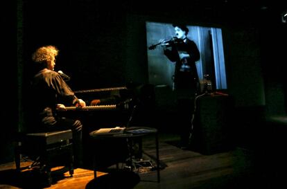 El pianista Jean Jadin durante la actuación en el Teatro Real.