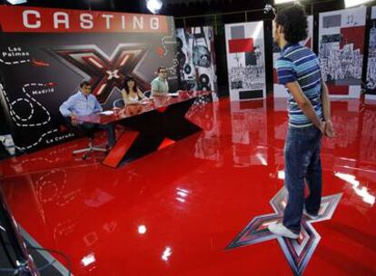 Un momento del <i>casting </i>del concurso de Cuatro <i>Factor X. </i>