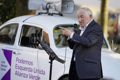 El sindicalista Suso Díaz, en un acto de campaña en mayo de 2023.