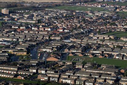 Vista de uno de los barrios de la ciudad industrial de Middlesbrough, en el noreste de Inglaterra, el 22 de enero.
