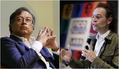 Los candidatos a la presidencia de Colombia, Gustavo Petro y Federico Gutiérrez.