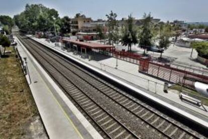 Vista de la estación de cercanías de Castelldefels- Platja (Barcelona). EFE/Archivo