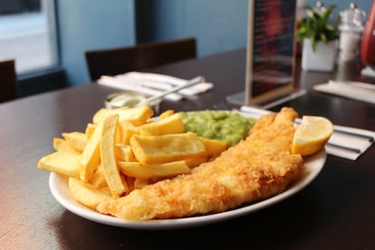 'Fish and Chips' en The Golden Hind. Imagen proporcionada por el establecimiento.