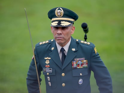 El comandante del Ejército Nacional de Colombia, Eduardo Enrique Zapateiro, en Bogotá, el 30 de diciembre de 2019.