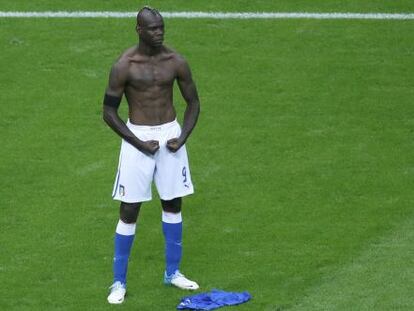 Balotelli, tras marcar su segundo gol.