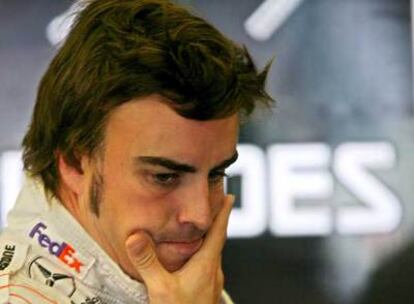 Alonso, durante el Gran Premio de Bélgica el pasado fin de semana.