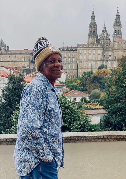 Big Chief Monk Boudreaux canta el pasado 19 de noviembre en el Outono Códax Festival, en la sala Capitol de Santiago de Compostela.