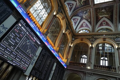 Interior de la Bolsa de Madrid