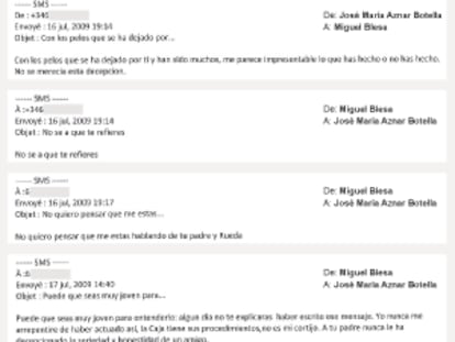 La tensa relación por correo de Miguel Blesa y el bróker José María Aznar júnior