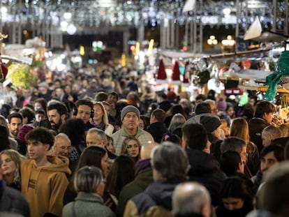 La Fira de Santa Llucia, en Barcelona, el pasado diciembre.