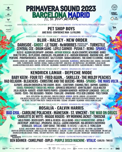 Cartel del Primavera Sound 2023.