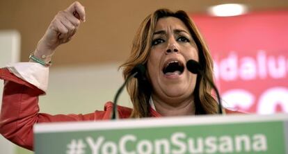 La presidenta de la Junta y candidata del PSOE, Susana Díaz.