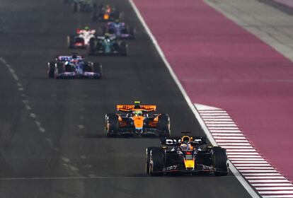 Verstappen durante el Gran Premio de Qatar.