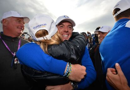 Rory McIlroy, eufórico tras la victoria de Europa ante EE UU.