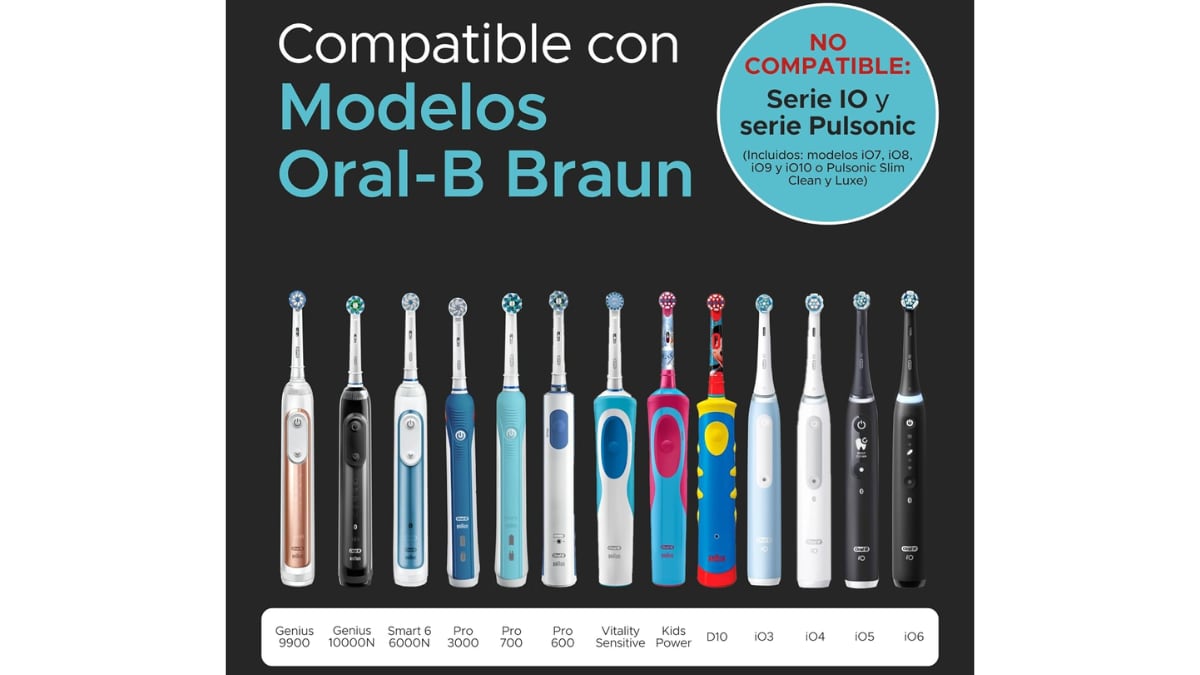 List of electric toothbrushes compatible with this charger.