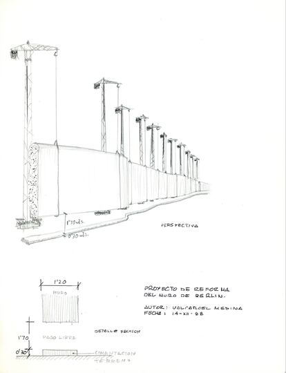 Proyecto de reforma del Muro de Berlín, 1988 .