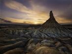 paisaje semidesértico de Bardenas Reales en Navarra