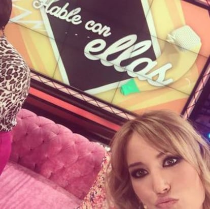 Alba Carrillo sacando morritos en su instagram antes de empezar el programa.