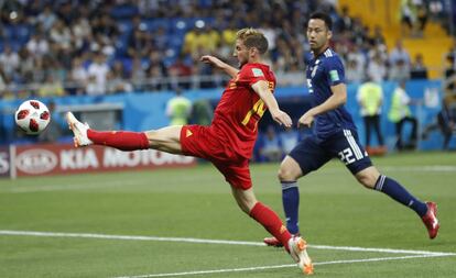 Mertens, en el partido contra Japón.