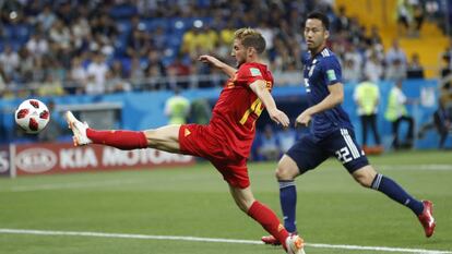 Mertens, en el partido contra Japón.