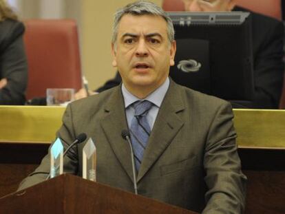 De Andrés, durante su comparecencia en el último pleno de las Juntas Generalesa alavesas.