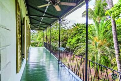 La casa-museo de Hemingway en Key West.