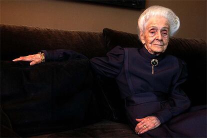 Rita Levi-Montalcini (Turín, 1909), en su casa de Roma, el pasado mes de marzo.