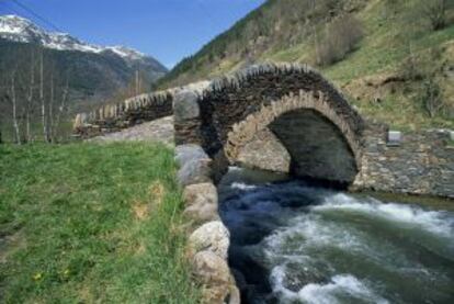 Paisaje pirenaico en La Massana, Andorra.