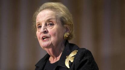 La ex secretaria de Estado estadounidense, Madeleine Albright, el a&ntilde;o pasado