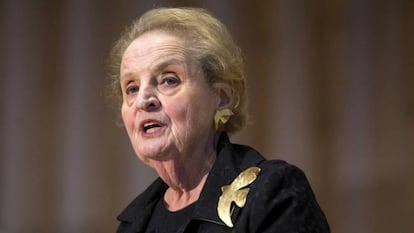 La ex secretaria de Estado estadounidense, Madeleine Albright, el a&ntilde;o pasado