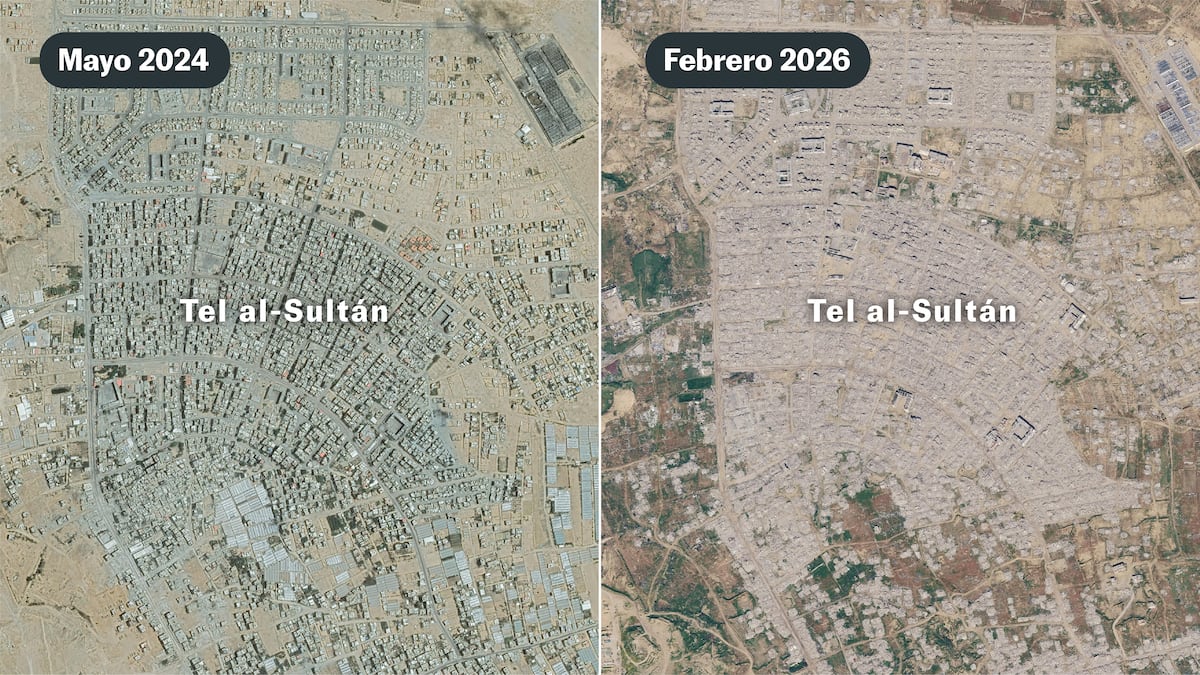 Nouveau Google Les cartes images montrent une Gaza ruinée: cartes avant et après