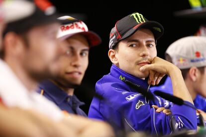 Jorge Lorenzo, en la conferencia de prensa del jueves en Austin.