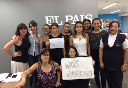 Jornalistas da redação do EL PAÍS em São Paulo.