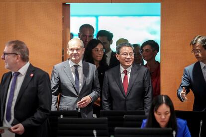 Olaf Scholz y Li Qiang