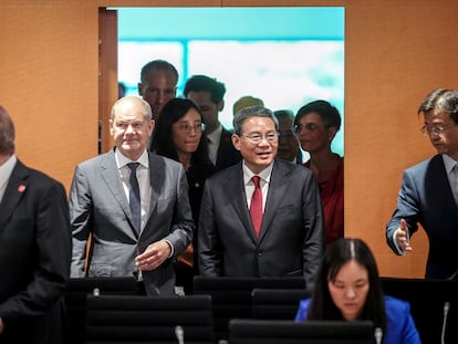 Olaf Scholz y Li Qiang