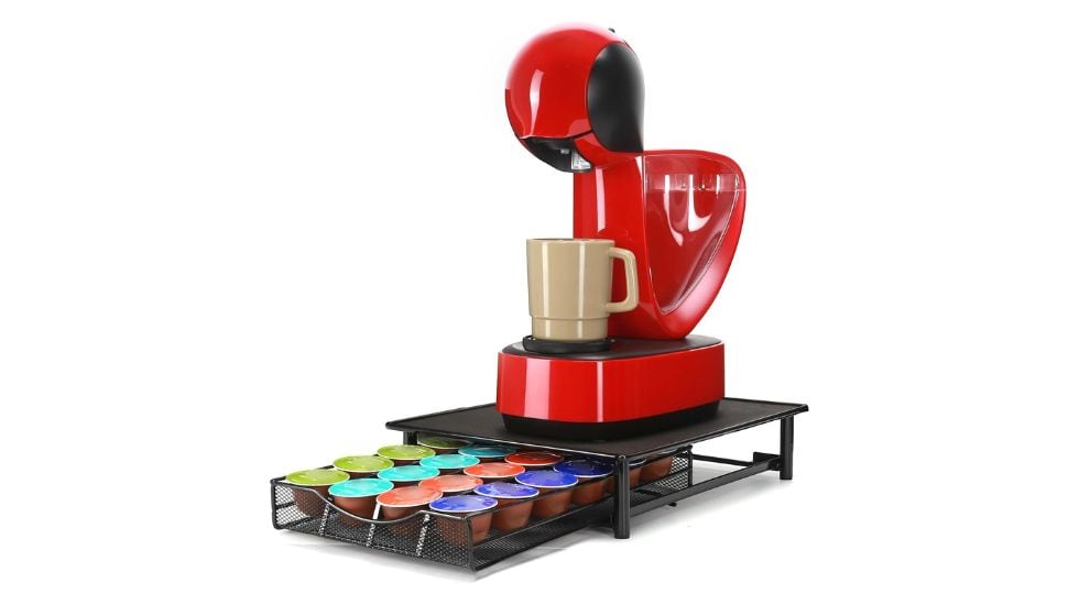 Cajón de metal para cápsulas Dolce Gusto.