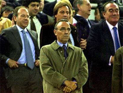 Gaspart, en el palco del Camp Nou durante el último Barça-Madrid.