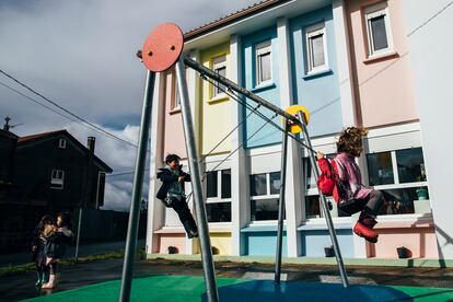 Una escuela infantil de Xaviña, en A Coruña en febrero.