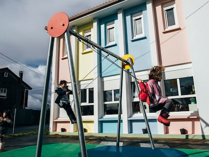 Una escuela infantil de Xaviña, en A Coruña en febrero.
